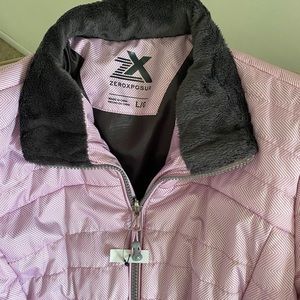 Lilac/gray jacket Lg Zeroxposur new